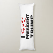 I Liebe Präsident Trump hört Seitenschläferkissen (Rückseite (Vertikal))