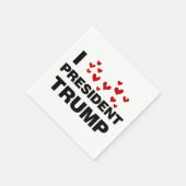 I Liebe Präsident Trump hört Serviette (Ecke)