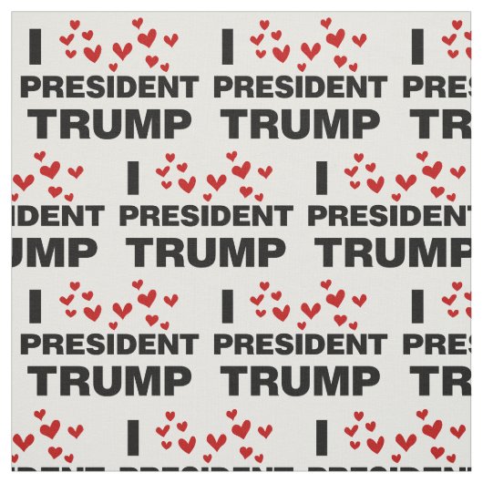 I Liebe Präsident Trump hört Stoff (Muster)