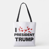 I Liebe Präsident Trump hört Tasche (Rückseite)