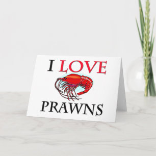 I Liebe Prawns Karte