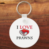 I Liebe Prawns Schlüsselanhänger (Vorderseite)