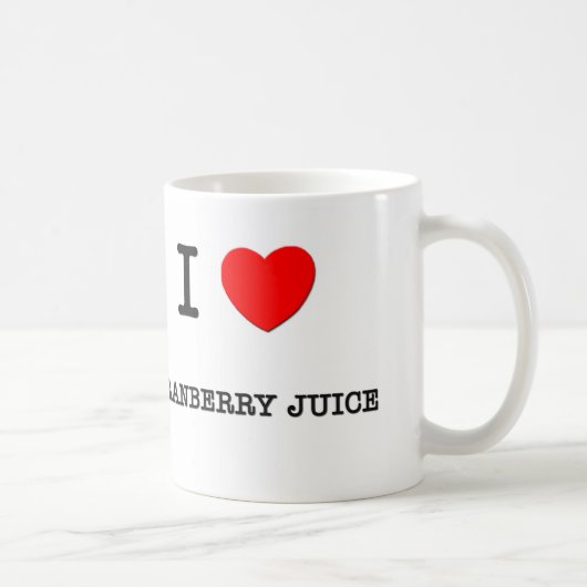 I Liebe PREISELBEERSAFT (Nahrung) Kaffeetasse (Rechts)