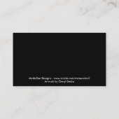 I Liebe-Primitiv-Geschäfts-Karte Visitenkarte (Rückseite)