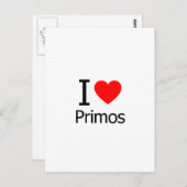 I Liebe Primos Postkarte (Vorne/Hinten)