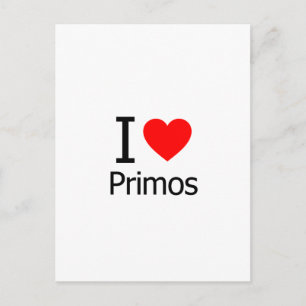 I Liebe Primos Postkarte