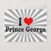 I Liebe Prince George, Kanada Postkarte (Vorderseite)