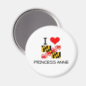 I Liebe Princess Anne Maryland Magnet (Vorderseite/Rückseite)