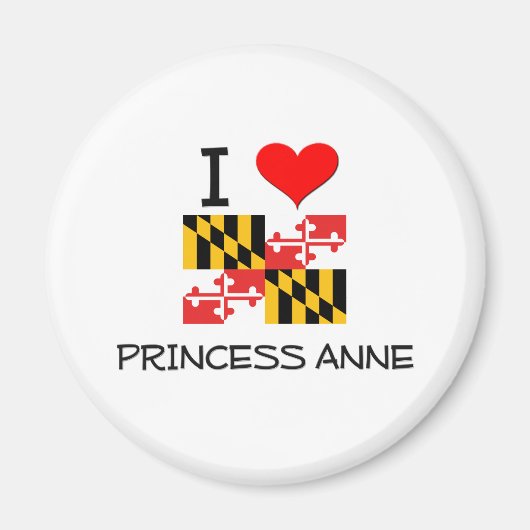 I Liebe Princess Anne Maryland Magnet (Vorne)