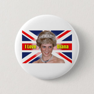 I Liebe Princess Diana Button