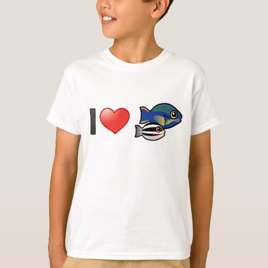 I Liebe Princess Parrotfish T-Shirt (Vorderseite)