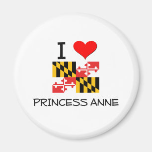 I Liebe-Prinzessin Anne Maryland Magnet