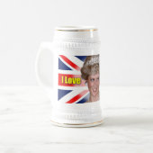 I Liebe-Prinzessin Diana Bierglas (Vorderseite Links)