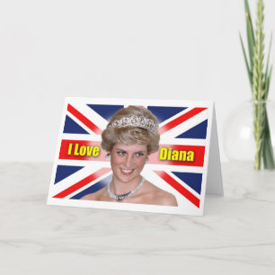 I Liebe-Prinzessin Diana Feiertagskarte