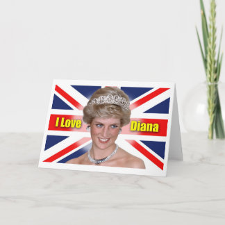 I Liebe-Prinzessin Diana Feiertagskarte