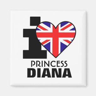 I Liebe-Prinzessin Diana Magnet