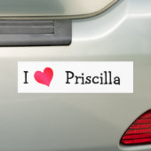 I Liebe Priscilla Autoaufkleber (Auf Auto)