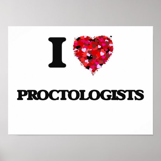 I Liebe Proctologen Poster (Vorne)