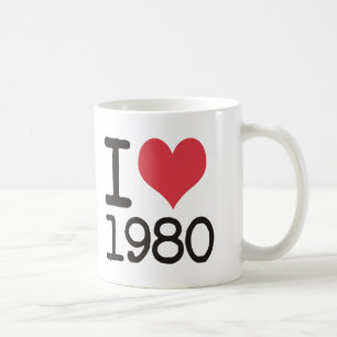 I Liebe-Produkte 1980 u. Entwürfe! Kaffeetasse