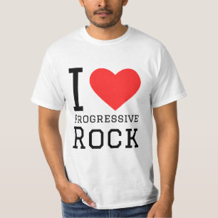I Liebe progressiver Felsen T-Shirt