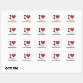 I ❤️ Liebe Project Management STICKER (Blatt)