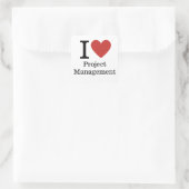 I ❤️ Liebe Project Management STICKER (Tasche)