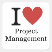I ❤️ Liebe Project Management STICKER (Vorderseite)
