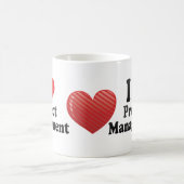 I Liebe-Projekt-Management Kaffeetasse (Mittel)