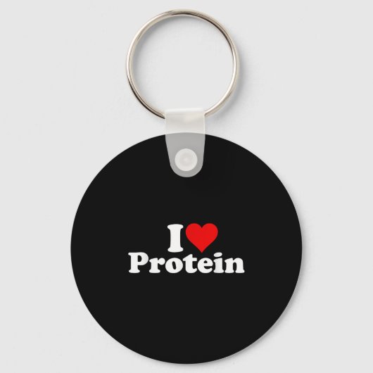 I Liebe Protein Schlüsselanhänger (Vorderseite)