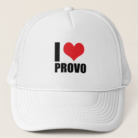 I Liebe Provo Truckerkappe (Vorderseite)