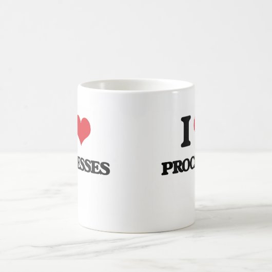 I Liebe-Prozesse Kaffeetasse (Mittel)