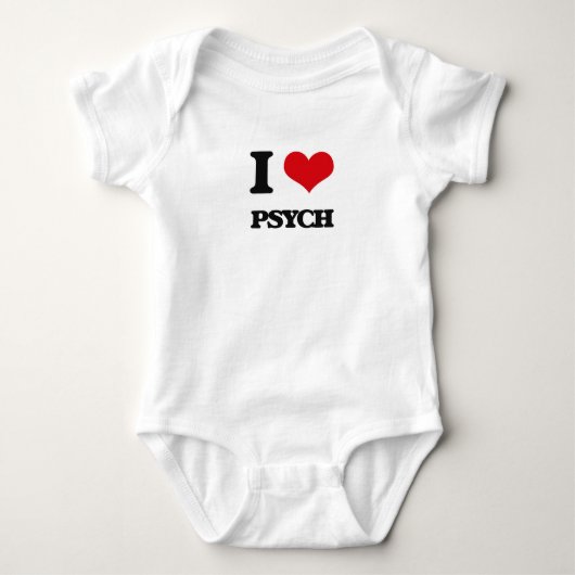 I Liebe PSYCH Baby Strampler (Vorderseite)