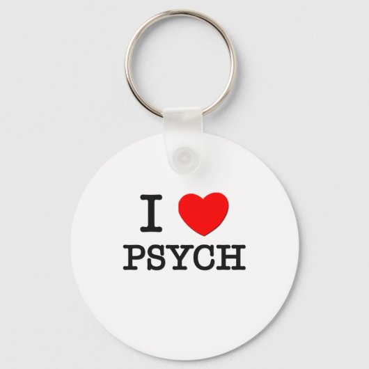 I Liebe Psych Schlüsselanhänger (Vorderseite)