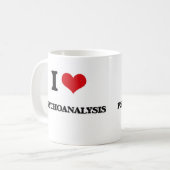 I Liebe-Psychoanalyse Kaffeetasse (Vorderseite Links)