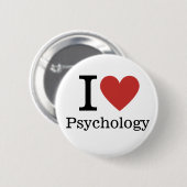 I ❤️ Liebe Psychology BUTTON BUTTON (Vorne & Hinten)
