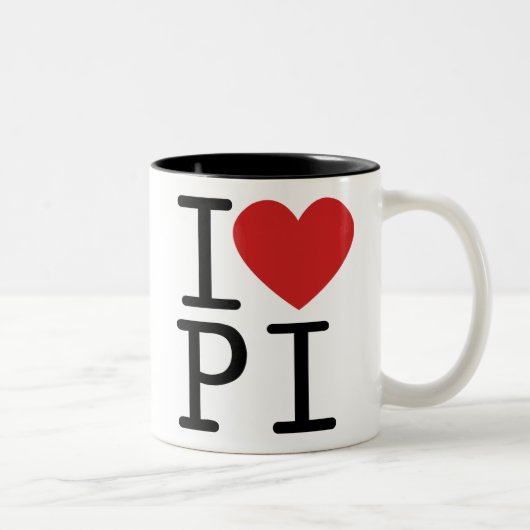 I LIEBE-PU ZWEIFARBIGE TASSE (Rechts)