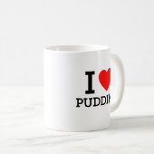 I Liebe Pudding Kaffeetasse (VorderseiteRechts)