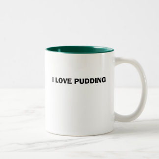 I LIEBE-PUDDING ZWEIFARBIGE TASSE