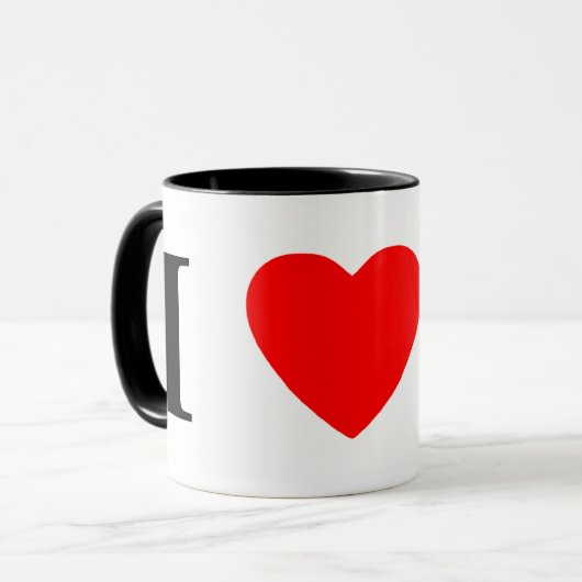 I Liebe-Pudel-Tasse Tasse (Vorderseite Links)