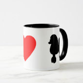 I Liebe-Pudel-Tasse Tasse (VorderseiteRechts)