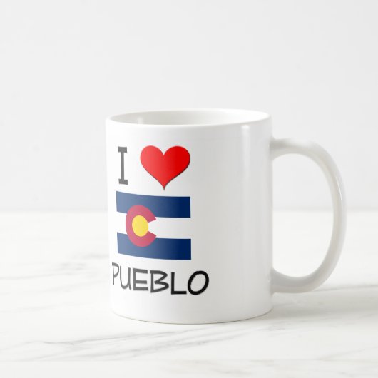 I Liebe PUEBLO Colorado Kaffeetasse (Rechts)