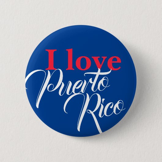 I Liebe Puerto Rico Button (Vorderseite)