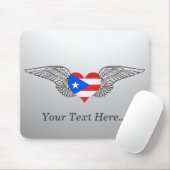 I Liebe Puerto Rico - Flügel Mousepad (Mit Mouse)
