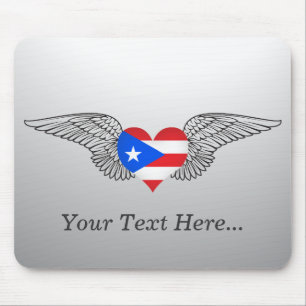 I Liebe Puerto Rico - Flügel Mousepad