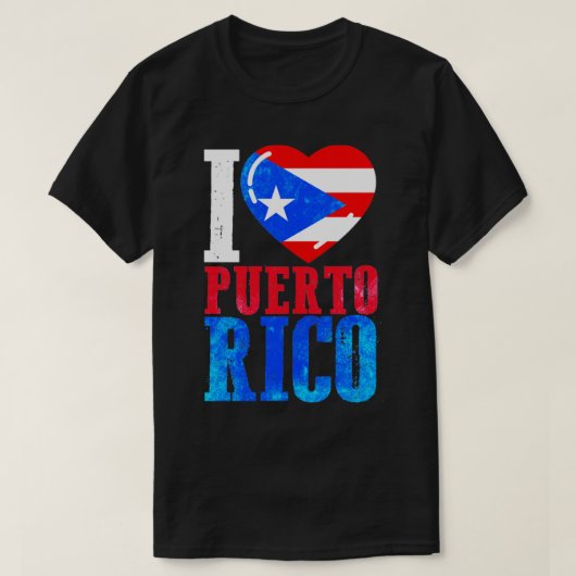 I Liebe Puerto Rico T-Shirt (Design vorne)