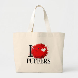 I Liebe-Puffer-Tragetaschen Jumbo Stoffbeutel