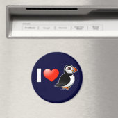 I Liebe Puffins Magnet (In Situ (Geschirrspüler))