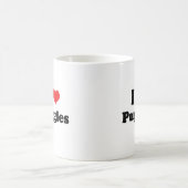 I Liebe Puggles Kaffeetasse (Mittel)