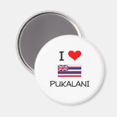 I Liebe PUKALANI Hawaii Magnet (Vorderseite/Rückseite)