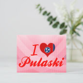 I Liebe Pulaski, Tennessee Postkarte (Stehend Vorderseite)